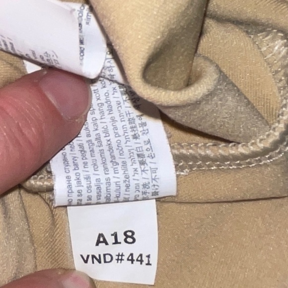 Capezio Girls Long Sleeve Full Length Unitard Beige Costume Dance Ballet Small - Picture 5 of 5